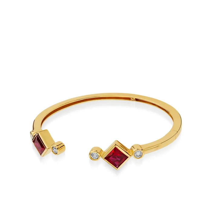 Earrings Paloma LabGrown Gemstone Hinged Cuff John Atencio