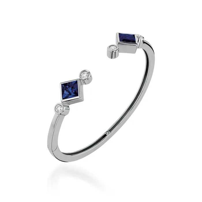 Earrings Paloma LabGrown Gemstone Hinged Cuff John Atencio