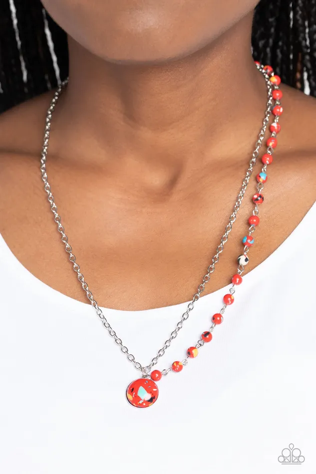 Earrings Paparazzi Accessories Local Legend Red