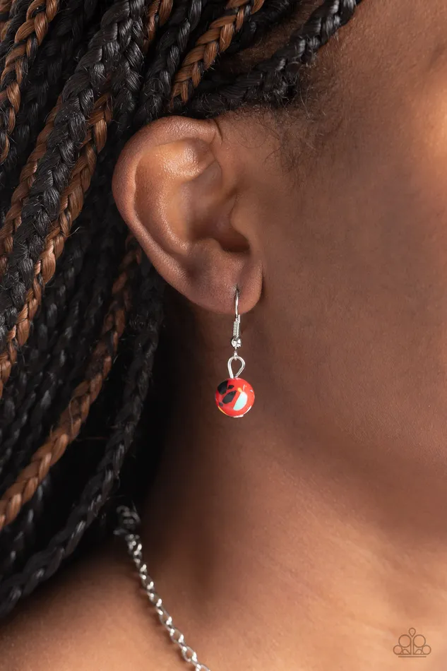Earrings Paparazzi Accessories Local Legend Red