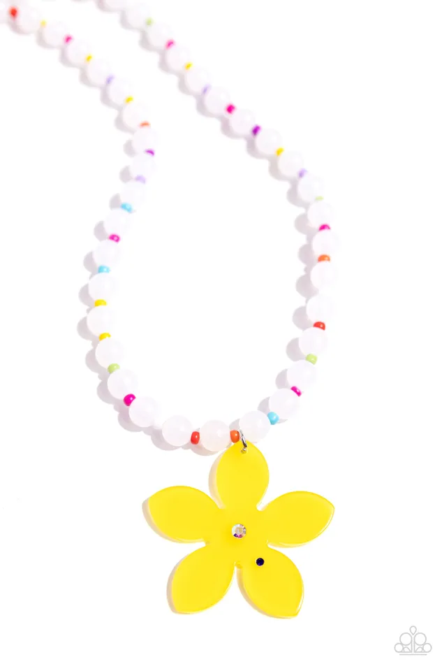 Earrings Paparazzi Accessories Nostalgic Novelty Yellow