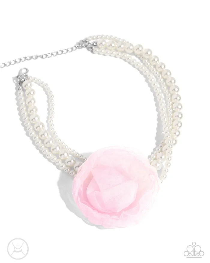 Earrings Paparazzi Accessories Radiant Rosette Pink