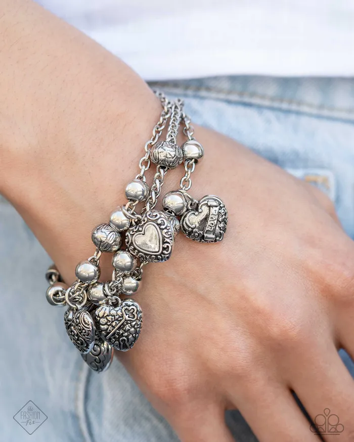 Earrings Paparazzi Accessories Romantic Relationship Silver