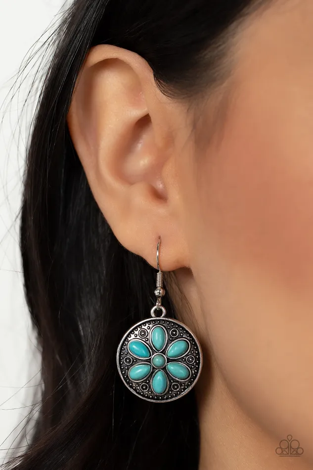 Earrings Paparazzi Accessories Saguaro Spring Blue