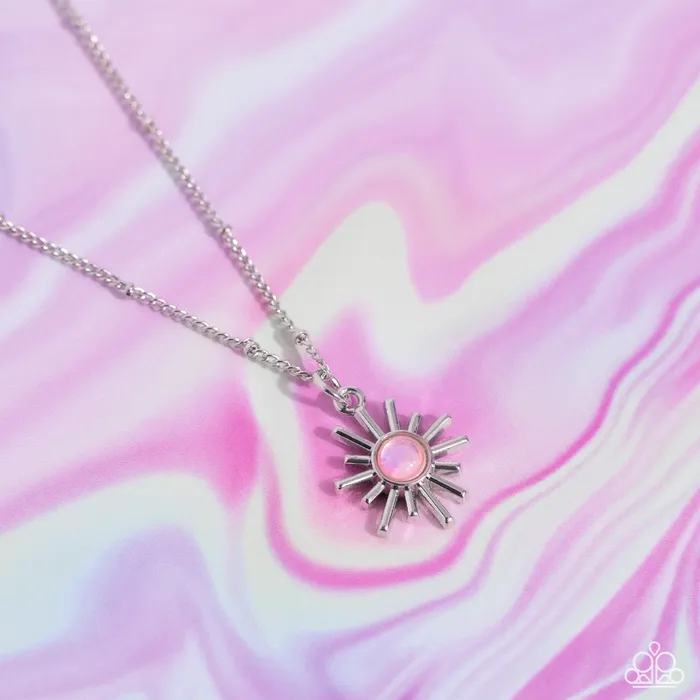 Earrings Paparazzi Accessories Soak up the Sun Pink