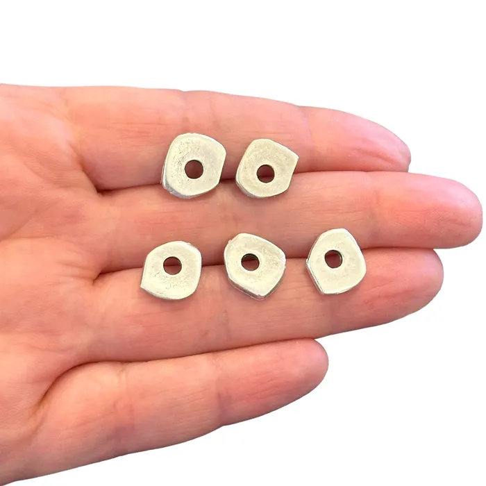 Earrings Peppy Beads Antique Silver Plated Authentic Charms 5 pcs in a pack