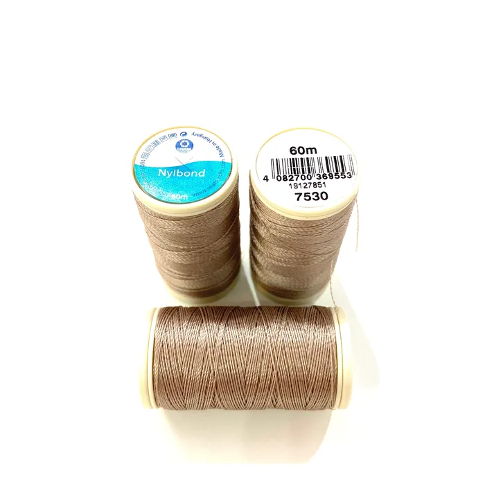 Earrings Peppy Beads Coats Nylbond extra strong beading thread 60mt taupe 7530 Earrings Peppy Beads Coats Nylbond extra strong beading thread 60mt taupe 7530