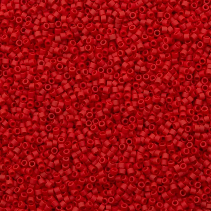 Earrings Peppy Beads DB0753 Opaque Dark Red Matted Miyuki Delica 110