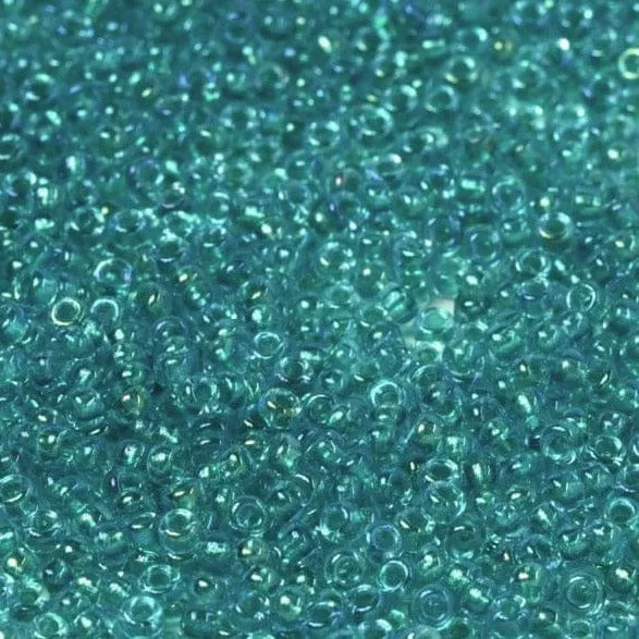 Earrings Peppy Beads Miyuki Seed Beads 110 Fancy Lined Teal Green 3742NEW