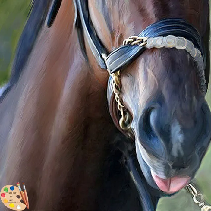 Earrings Portraits by NC Horse Portraits Wicked Strong