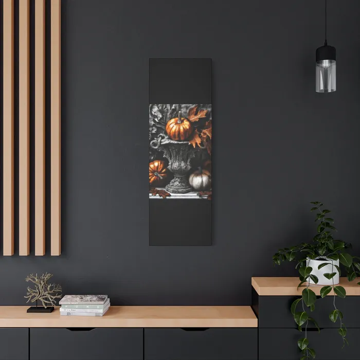 Earrings Printify Pumpkins Stretched Canvas Wall Art