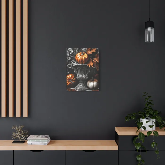 Earrings Printify Pumpkins Stretched Canvas Wall Art