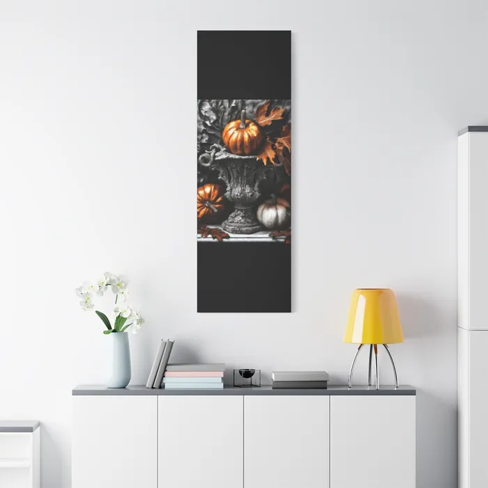 Earrings Printify Pumpkins Stretched Canvas Wall Art