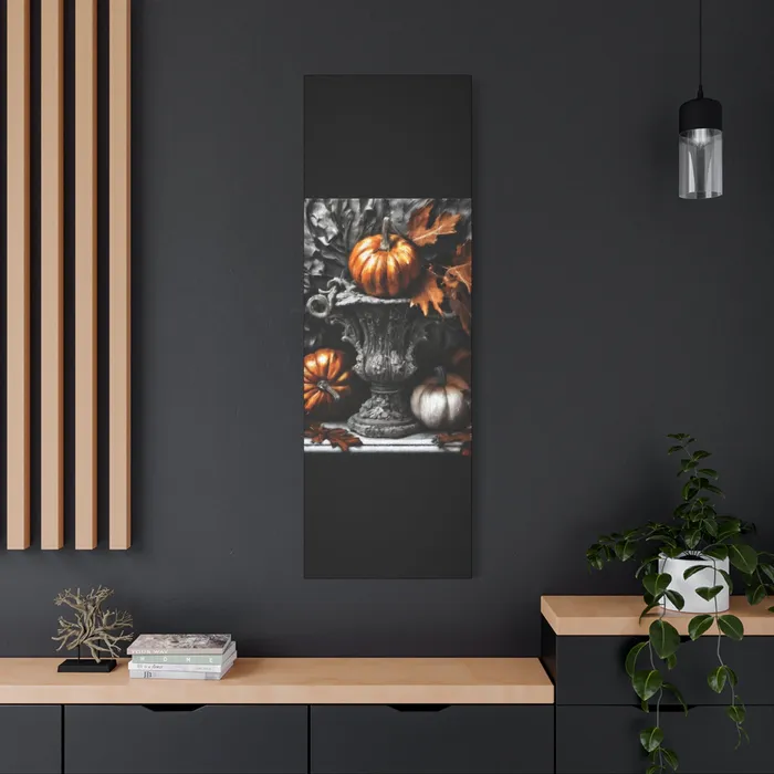 Earrings Printify Pumpkins Stretched Canvas Wall Art