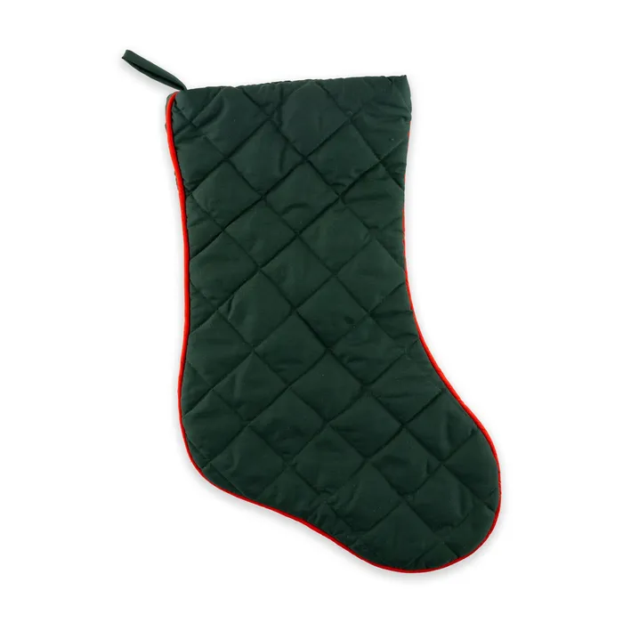 Earrings RTIMPORTS Quilted Mele Kalikimaka Red Hibiscus Christmas Stocking