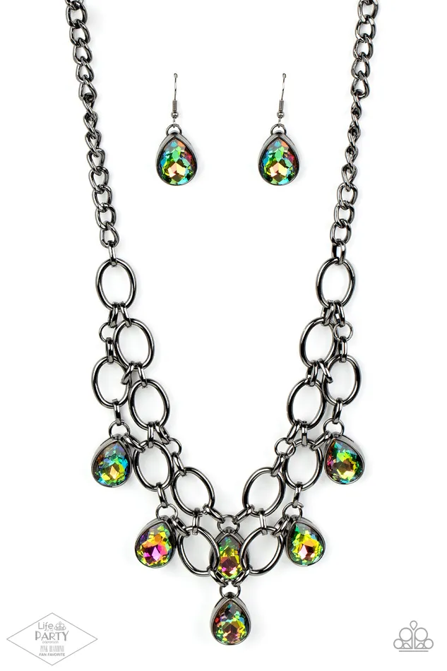 Earrings ShowStopping Shimmer Multi Paparazzi Accessories