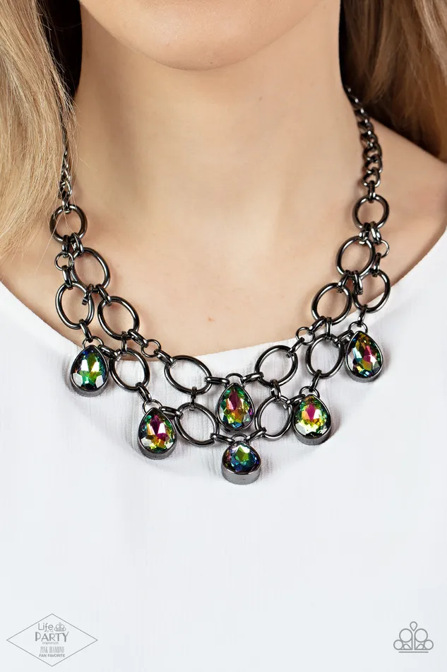 Earrings ShowStopping Shimmer Multi Paparazzi Accessories