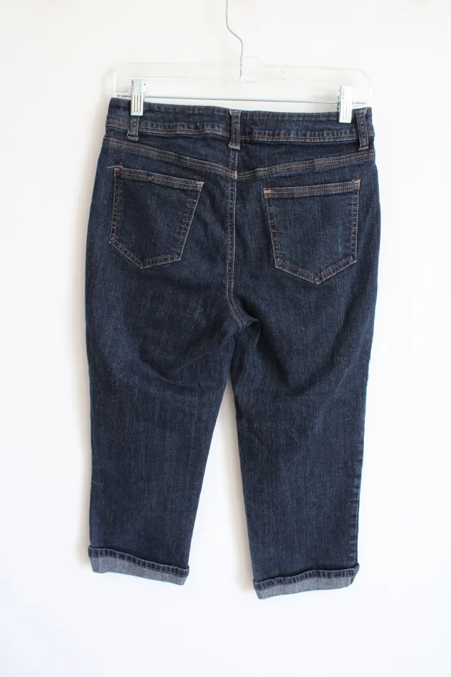 Earrings St Johns Bay Cuffed Denim Capri Pants 6 St Johns Bay