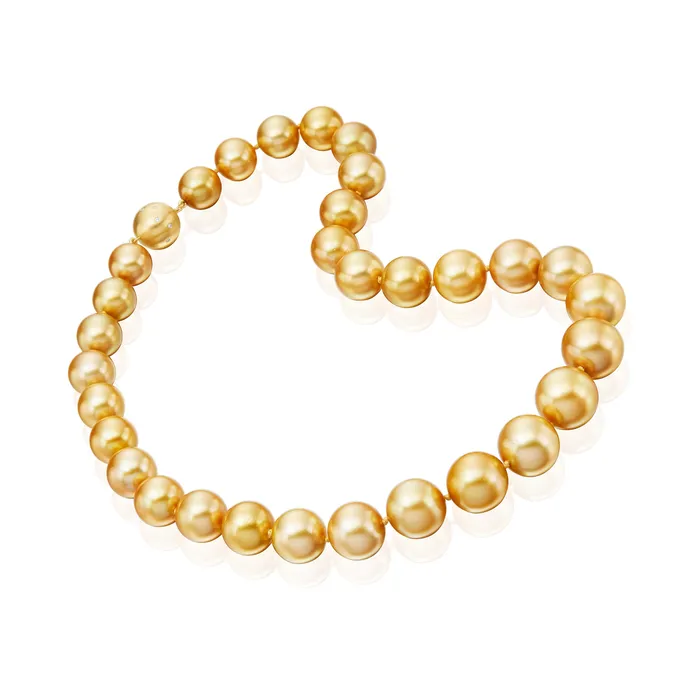 Earrings Stephen Silver Golden South Sea Pearl Strand
