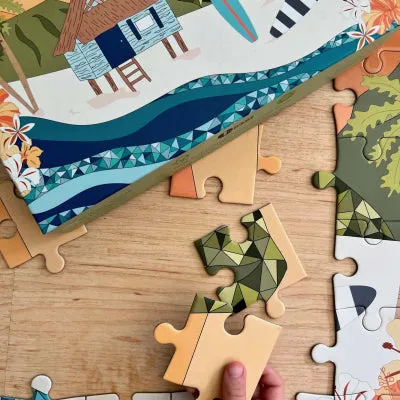 Earrings Surf Shack Stay Awhile Puzzle 70 Pieces SURFSHACKPUZZLE