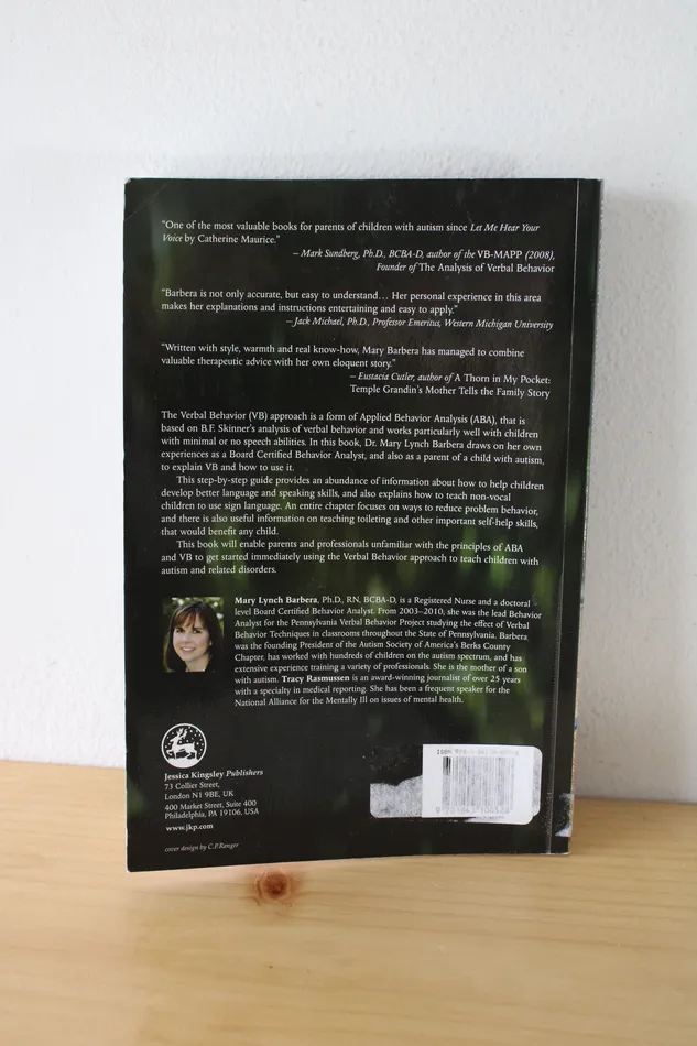 Earrings The Verbal Behavior Approach How To Teach Children With Autism Related Disorders By Dr Mary Lynch Barbara Jubilee Thrift