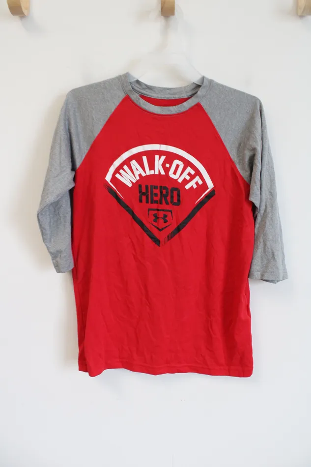 Earrings Under Armour Under Armour Loose Fit HeatGear Red WalkOff Hero Baseball Tee Youth M 1012