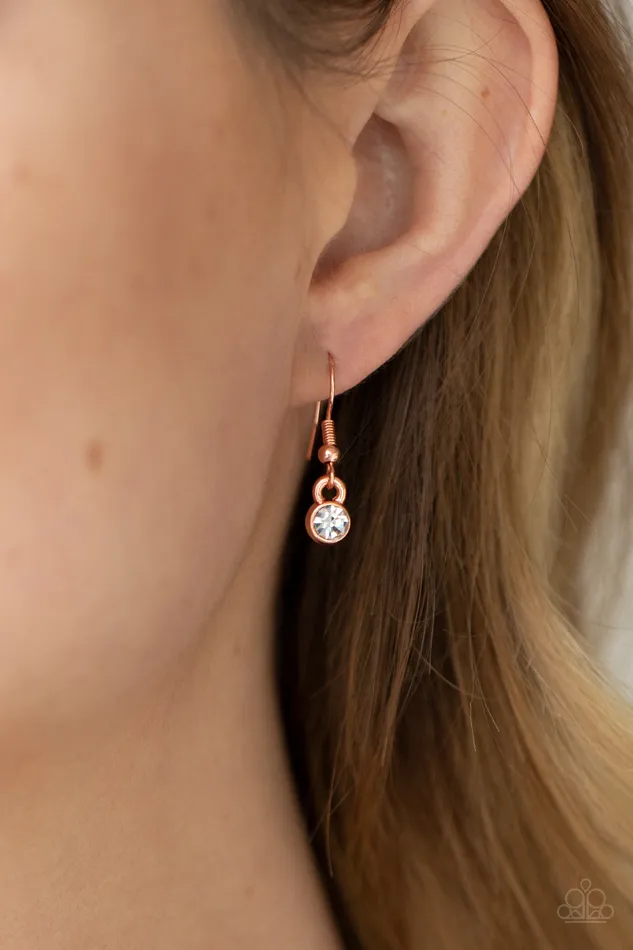 Earrings Vintage Royale Copper Paparazzi Accessories