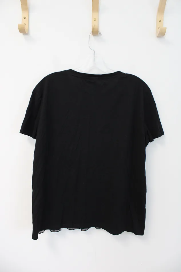 Earrings Zara Zara Cotton Pleated Bottom Blouse L