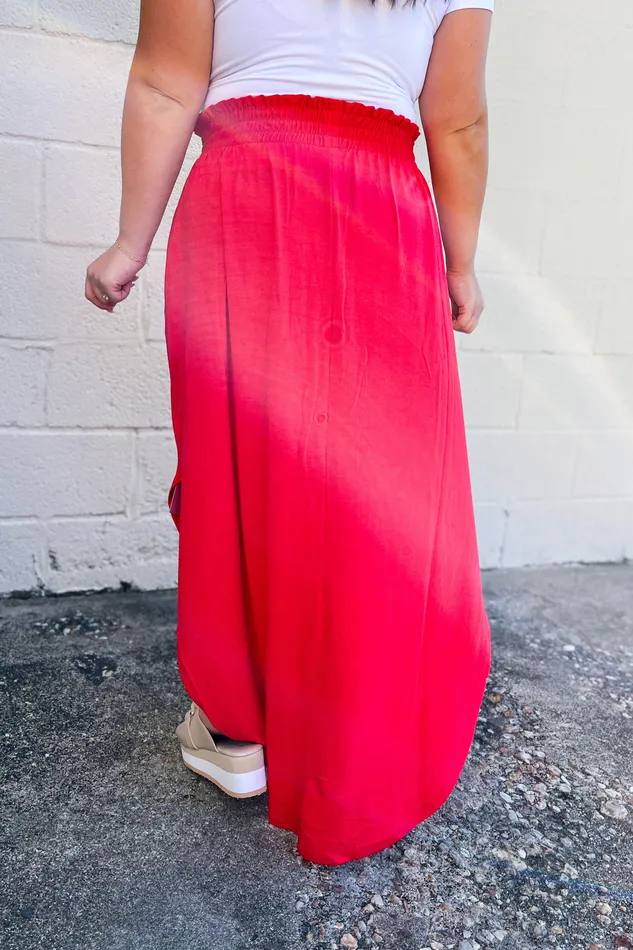 Earrings Zenana Melanie Maxi Skirt Ruby