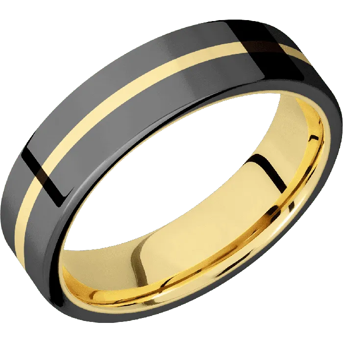 Earrings Zirconium Polish Finish 14K Yellow Gold Lashbrook
