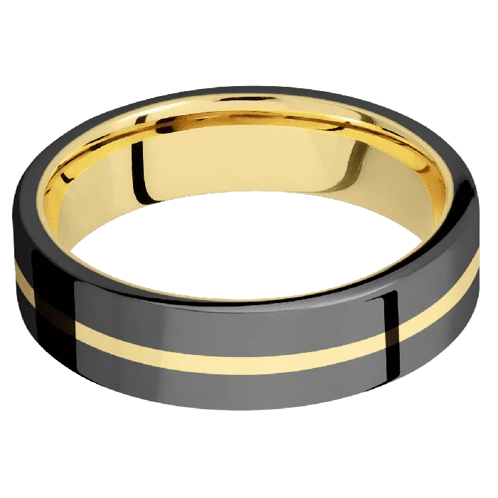 Earrings Zirconium Polish Finish 14K Yellow Gold Lashbrook