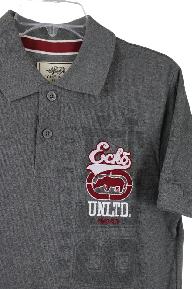Ecko Unltd Earrings Ecko Unltd Gray Polo Shirt S