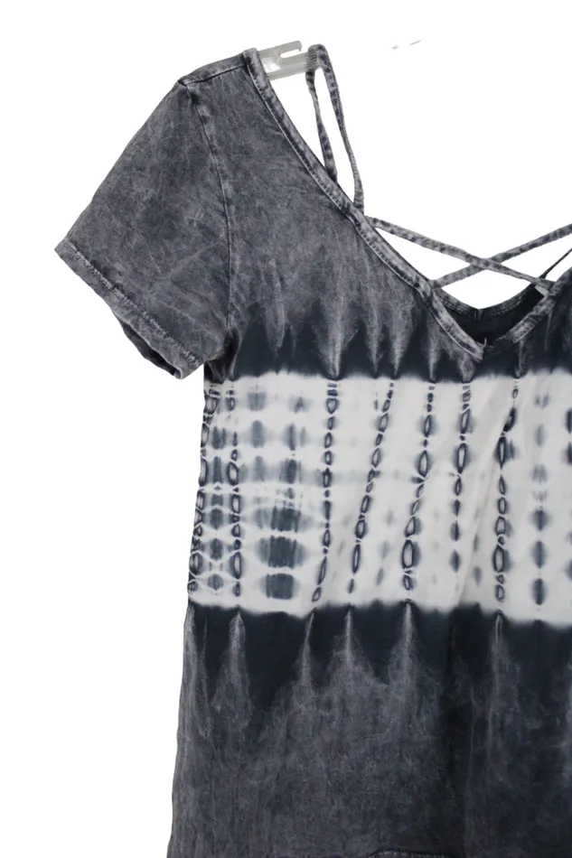 Emelia Earrings Ememlia Gray Tie Dye Top XS