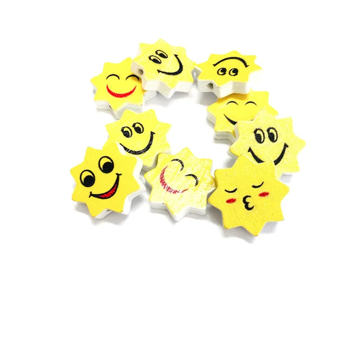 Emoji Shaped Wooden Beads Wooden Emoji Beads Assorted 10 pcs in a pack Peppy Beads Earrings Emoji Shaped Wooden Beads Wooden Emoji Beads Assorted 10 pcs in a pack Peppy Beads Earrings