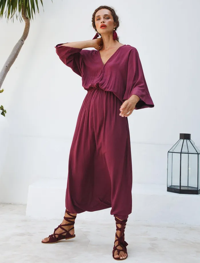 Erika Pea Earrings Vero Isla Jumpsuit