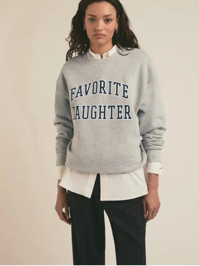 Favorite Daughter Earrings Favorite Daughter Collegiate Crewneck Sweatshirt