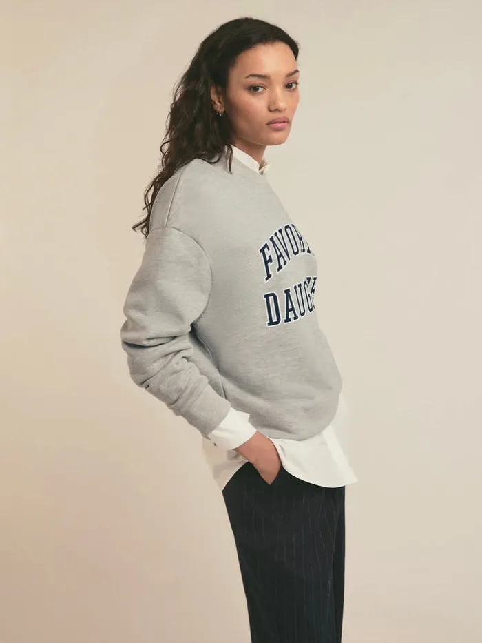 Favorite Daughter Earrings Favorite Daughter Collegiate Crewneck Sweatshirt
