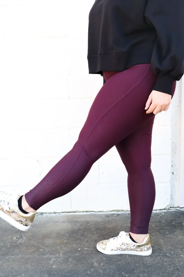 FLASH SALE Lynda Foil Print Leggings Mono B Earrings