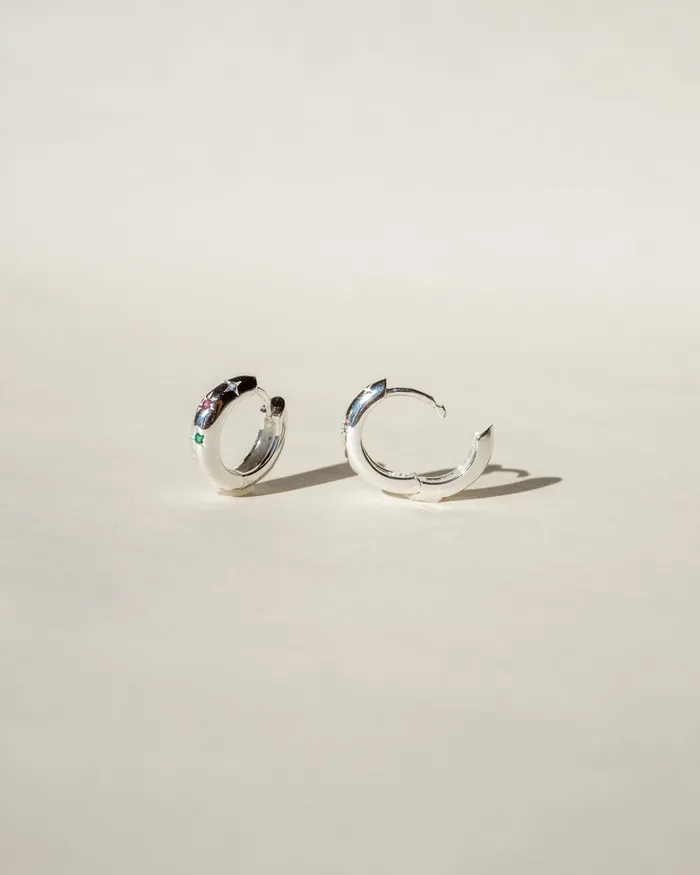 Foe Dear Earrings In The Stars Huggie Hoops readytoship