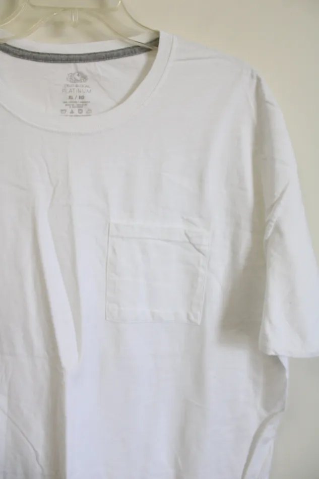 Fruit Of The Loom Necklaces Fruit Of The Loom White Tee XL