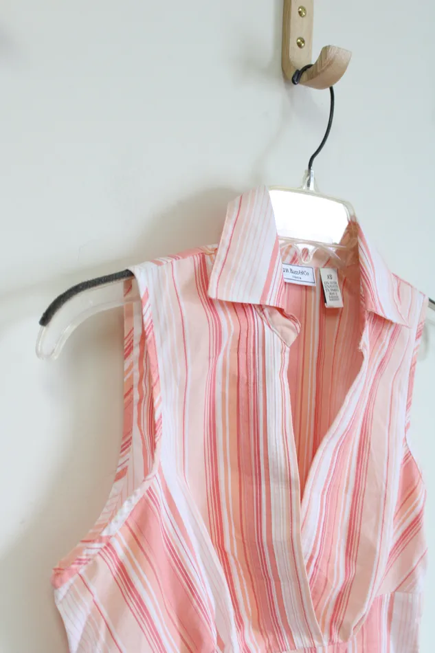 GH Bass Co Earrings GH Bass Pink Striped Tank XS