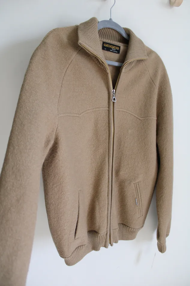 Geiger Earrings NEW Geiger Tyrol Tan Wool Jacket 54