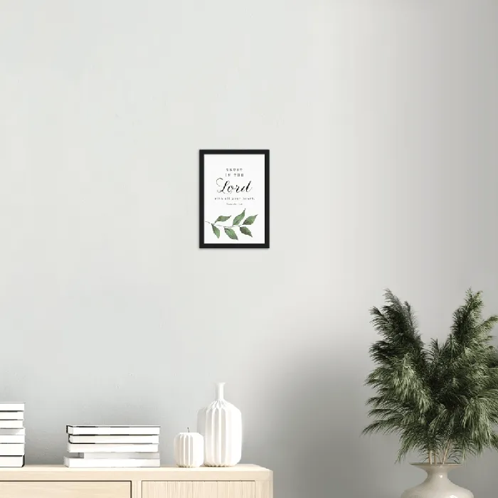 Gelato Earrings Proverbs 356 Leaves Matte Poster Wooden Frame A4 Gelato Earrings Proverbs 356 Leaves Matte Poster Wooden Frame A4
