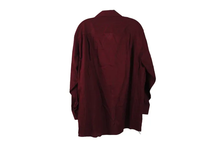 Geoffrey Beene Sateen Maroon Button Down Shirt L Geoffrey Beene Earrings