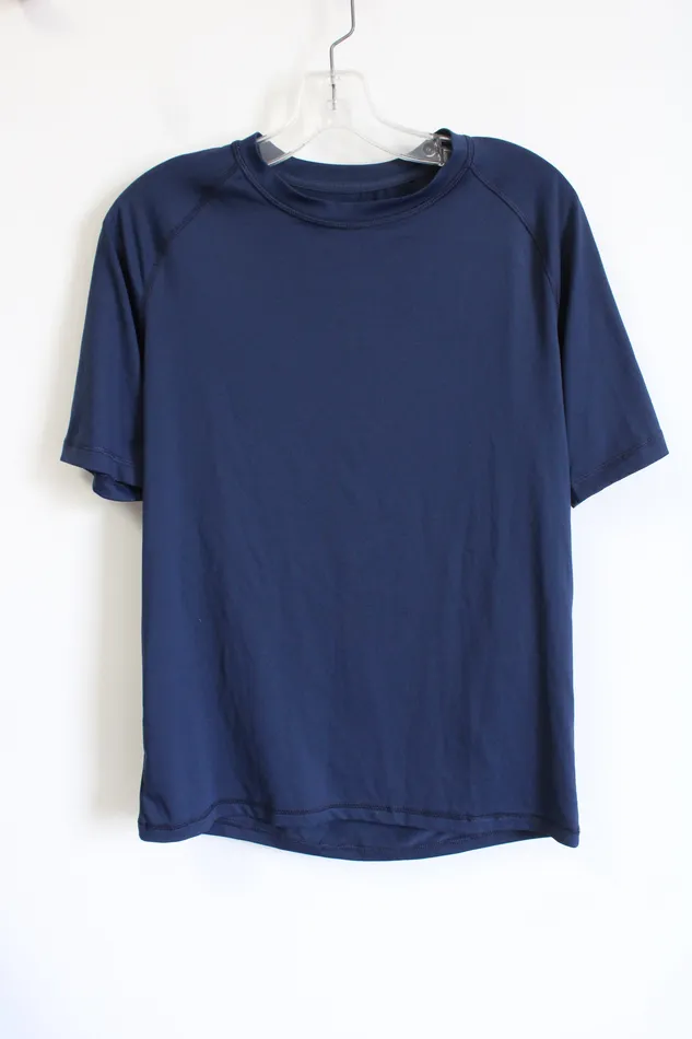 George Solid Navy Athletic Shirt S George Earrings