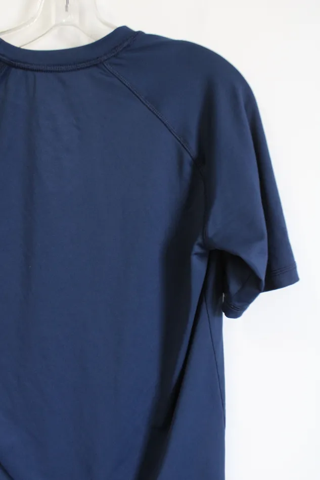 George Solid Navy Athletic Shirt S George Earrings