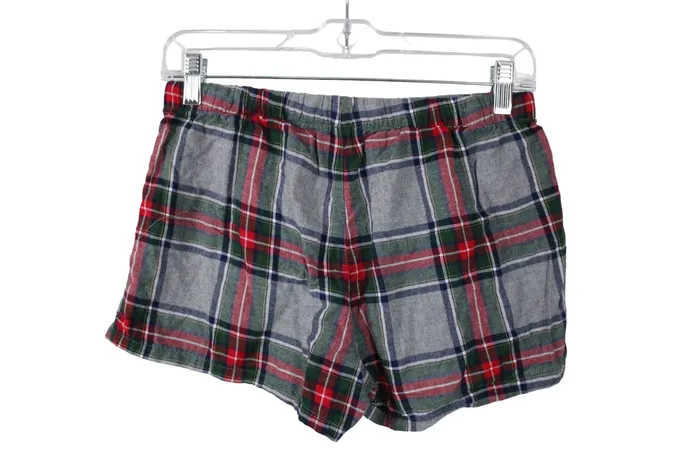 Gilligan OMalley Gray Plaid PJ Shorts XS Gilligan OMalley Earrings
