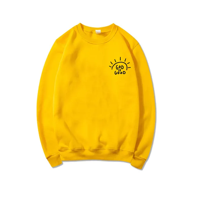 God is Good Christian Graphic Sweatshirt Lords Guidance Earrings