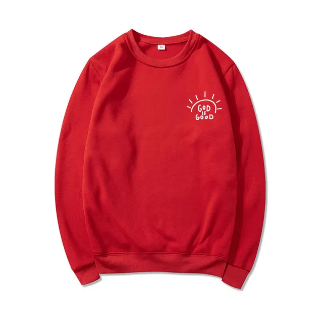 God is Good Christian Graphic Sweatshirt Lords Guidance Earrings