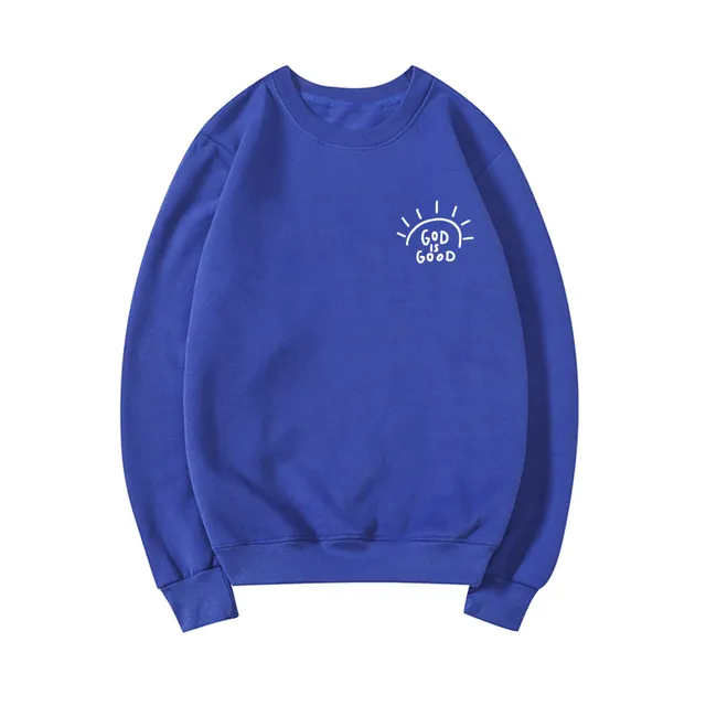 God is Good Christian Graphic Sweatshirt Lords Guidance Earrings